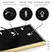 Langdon House 5x7 Picture Frames (Gold, 6 Pack), Contemporary Glam Photo Frames 5 x 7, Wall Mount or Table Top, Celebration Collection