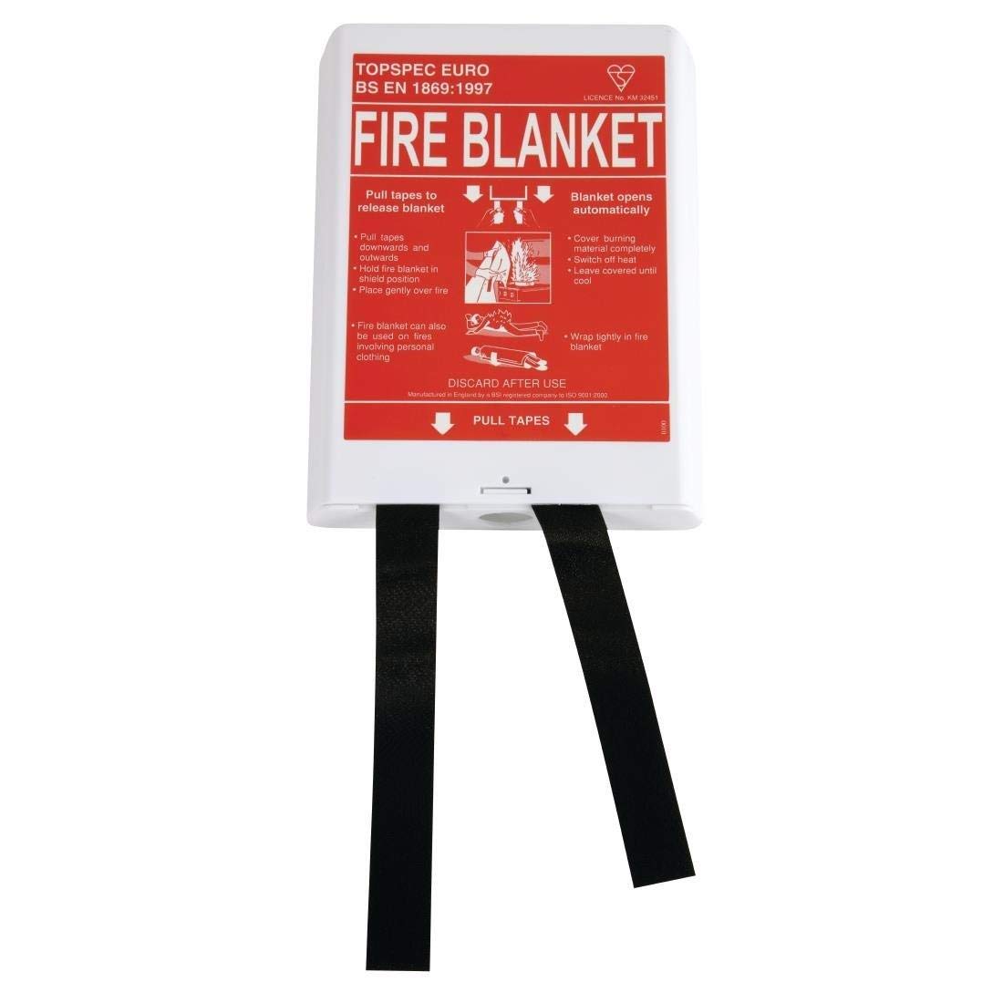 Quick Release Fire Blanket Home Kitchen Work Place Safety Protection 1mx1m