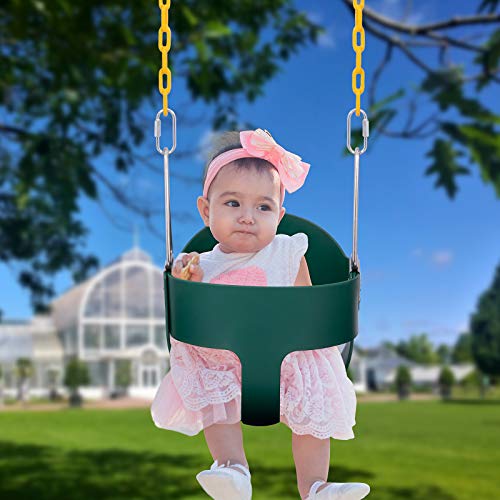 Sunnyglade Toddler High Back Full Bucket Swing Seat Kids Swing Set