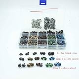 264pcs 6-12mm Black Plastic Safety Eyes 10/12mm Colorful Safety Eyes Teddy Bear Doll Animal Crafts