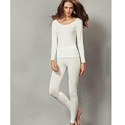 Liang Rou Women's Crewneck Long Johns Ultra Thin