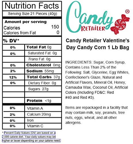 Candy Retailer Valentine's Day Candy Corn 1 Lb Bag