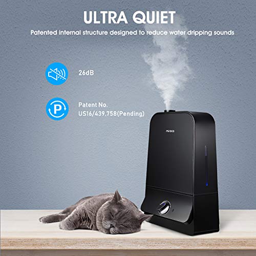 Humidifiers for Bedroom Miroco 6L Cool Mist Humidifier for Plants 26dB