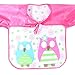 Unisex Baby Waterproof Sleeved Bib Eat and Play Smock,Toddler Apron of PEVA Giraffe