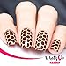 Whats Up Nails - Honeycomb Nail Vinyl Stencils for Nail Art Design (2 Sheets, 24 Stencils Total)