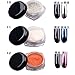 SaiDeng 12 Colors Mirror Powder Pigment Nail Glitter Nail Art Chrome + Brush