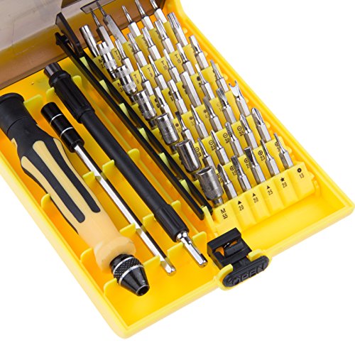 LEMONBEST Handheld Portable 45-in-One Precision Mobile Phone wristwatches laptops repairing Screwdriver Set Kit
