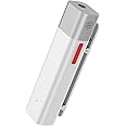 SabineTek Official SmartMike+ Ultra-Compact Wireless Bluetooth Microphone Long Distance Audio Recording Noise Reduction Lavalier Mic (14g) (White)