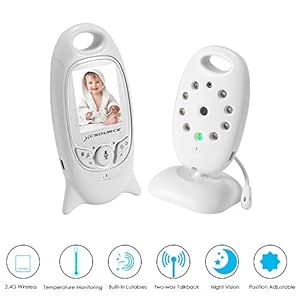 Video Baby Monitor Wireless Camera 2 Way Talk Back Audio Night Vision Temperature Sensor 8 Lullaby 2 Lcd Screen Baby Pet Surveillance Monitor Audio For Home Security No Wifi Needed Baby Amazon Com