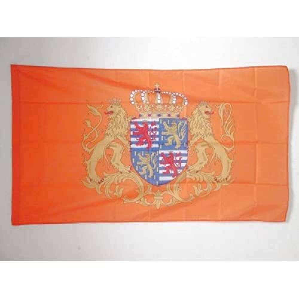 AZ FLAG - Grand Ducal Standard of Luxembourg Flag - 3x5 Ft - Grand Duchy of Luxembourg Banner with Sleeve - 100% Polyester - Fade Resistant - Vivid Colors - 3' x 5' Feet - 150x90 Cm
