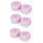 Vastsoon 3PCS Contact Lens Cleaner Accessories,Portable Contact Lens Case Replacement (Pink)