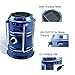 Solar LED Camping Lantern, Rechargeable Camping Lamp with Foldaway Handle, Ultra Bright Collapsible Outdoor Flashlight for Backpacking, Hiking, Fishing and Emergencies (Blue)