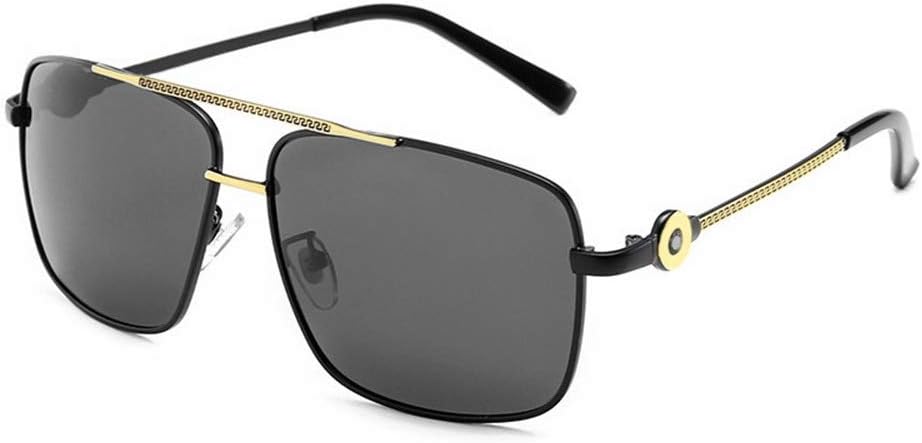 WYHP Polarized Sports Sunglasses UV350 Protection, Non-slip Function and Lightweight Frames-men and Women Driving, Running, Baseball, Golf, Leisure Sports and Activities (Color : Black gold/black)