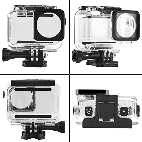 Waterproof Case for DJI OSMO Action Camera Accessories, Housing Case Protective Shell with Anti Fog Inserts and Filter Kit Suitable for Underwater Diving Photography 61M - Thumbnail 2