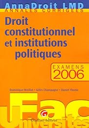 Droit constitutionnel et institutions politiques