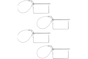 BOXOB 4pcs Square Trailer Hitch Pins, 1/4"x4" Heavy Duty Zinc Plated Carbon Steel Safety Coupler PTO Shaft Locking Pin with A