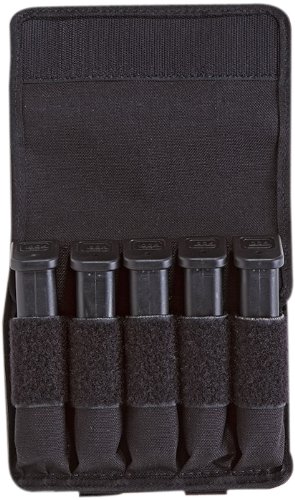 Tuff Products 5-In-Line Magazine Pouch 9mm, Glock 17 Nylon