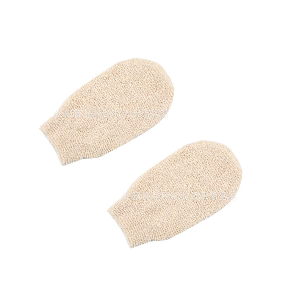 HEALLILY 2pcs Exfoliating Gloves Body Scrubber Shower Gloves Bamboo Fiber Bath Gloves Body Exfoliator Gloves for Shower Body Spa Massage Dead Skin Cell Remover