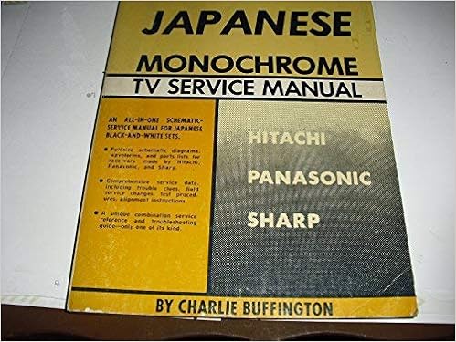 Japanese Monochrome Tv Service Manual Hitachi Panasonic Sharp G L Tab Books Firm Amazon Com Books