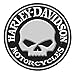 Harley-Davidson Embossed Willie G Skull Button Round Tin Sign, 14 inch 2011021