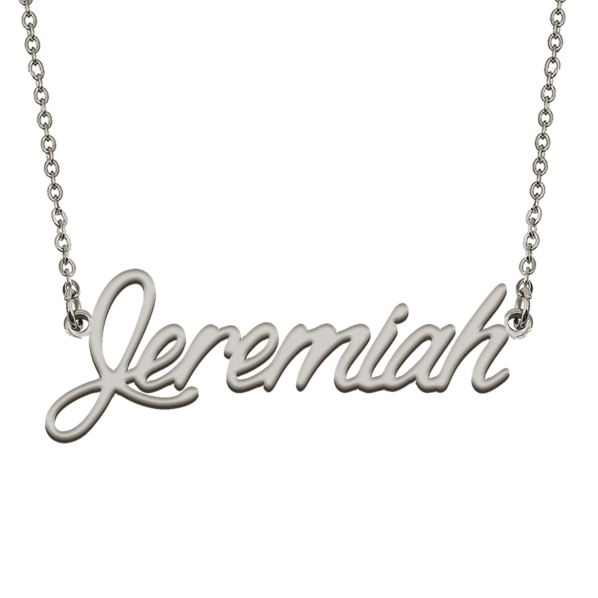 HUAN XUN Custom Letter Script Name Necklace