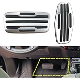 kashaipu Stainless Steel Gas Brake Pedal Cover Set® - Compatible with GMC Yukon, Sierra, and Chevy Silverado, Tahoe, Suburban