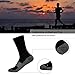 Copper Running Socks, FOOTPLUS Teenagers Boys Girls Antibacterial Dri Fit Moisture Wicking Crew Socks 6 Pairs Medium