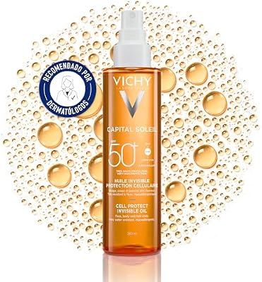 , Capital Soleil Aceite invisible Cell Protect SPF 50+, 200 ml