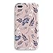 iPhone 6s Case,iPhone 6 Case,Summer Tropical Purple Plants Leaves Succulents Cactus Summer Beach Girls Flowers Floral Roses Women Case Compatible for iPhone 6/iPhone 6s