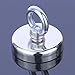 BIGTEDDY - Super Strong Neodymium Fishing Magnets, 500 lbs(227 KG) Pulling Force Rare Earth Magnet with Countersunk Hole Eyebolt for River Retrieving Magnetic Fishing Gem Hunter