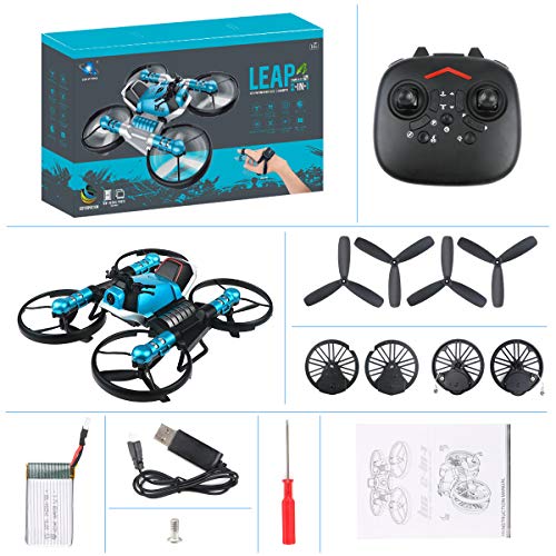 2 in 1 Foldable RC Drone with Camera and Motorcycle Wi-Fi Live Video One Key Return Altitude Hold Headless Mode Toy Gift for Kids Adults - Thumbnail 6