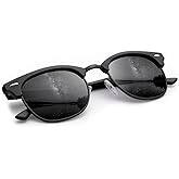 KALIYADI Sunglasses Men Polarized Sunglasses for Men Women Unisex Semi-Rimless Frame Retro Driving Sun Glasses UV Blocking