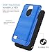 CasemartUSA Phone Case for [LG Rebel 4 LTE (L212VL, L211BL)], [Modern Series][Blue] Shockproof Cover Impact Resistant Defender for Rebel 4 LTE (Tracfone, Simple Mobile, Straight Talk, Total Wireless)