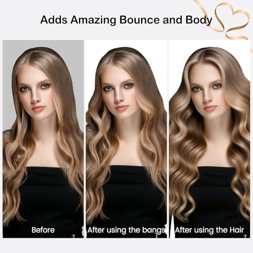 LBOYLOVE® Upgraded Round Volumizing Brush Attachment for Dyson Airwrap – Compatible with HS01/HS05/HS08, Premium Bristles for Dry Hair, Root Lifting & Bang Styling, Smooth Voluminous Results