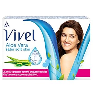Vivel Aloe Vera Bathing Soap with Vitamin E for Soft, Glowing skin|Refreshing Fragrance|Combo Pack 150g (Pack of 4)