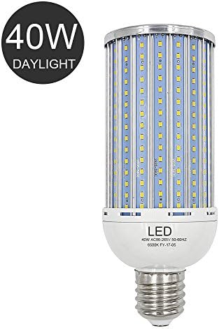 Bro. Light 350 Watt Equivalent Daylight White E27 LED Corn Light Bulb,40W 3500 lumens Led Corn Lamp,6500K,360° Light, UL Listed