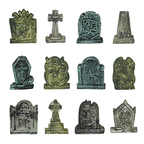 Photo 1 of ***FACTORY SEALED***JOYIN Set of 12 Miniature Tombstones for Halloween Decorations