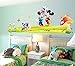 Wall Sticker Decal Mickey and Minnie Mouse Mashroom Butterfly and Flowers Kids Room Decor Mural Nursery Daycare and Kindergarten DIY Self Adhesive Removable
