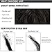 FESHFEN Human Messy Buns - 100% Human Hair Bun Real Scrunchies Hair Pieces Ponytail Extensions Wavy Tousled Updo Chignon Hairpieces for Women, Dark Brown