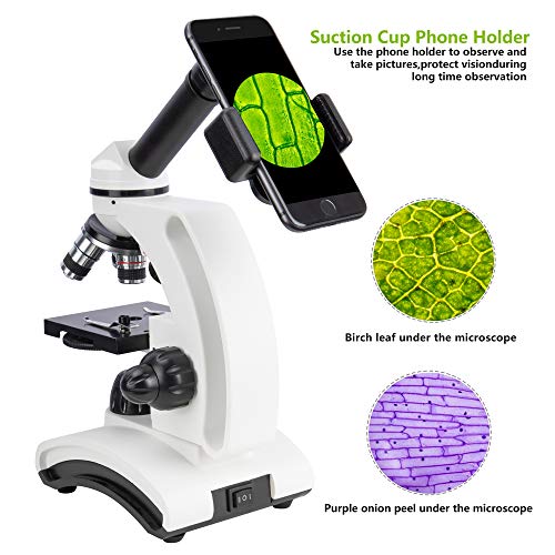 1 KiZHXlo+Monocular+Microscope+Magnification+Illumination