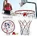 Urnanal Basketball Rim Replacement, Hanging Wall Mounted Basketball Goal Hoop Rim with Net Screw for Outdoors and Indoor, 32 cm/ 12.6 inch