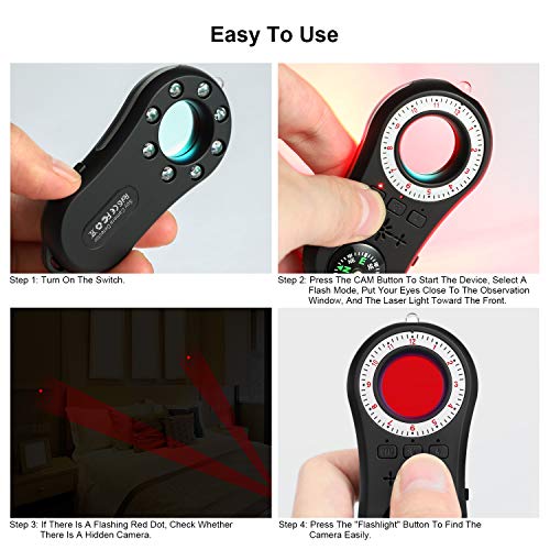 EBSTL Hidden Camera Detector Spy Finder Bug Detector Anti Spy with