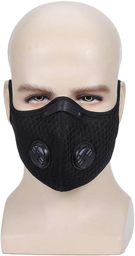 Safety Masks ， 5-Layer Protective Activated Carbon Mask Riding Mask Oxygen Training Mask Dust Mask