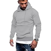 COOFANDY Mens Hoodie Casual Drawstring Athletic Hoodies Hooded Pullover Sweatshirts with Pocket