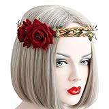 Bodermin Fashion Outdoor Rattan Headbands Seaside holiday ornaments Headband Hair Band (color 2)