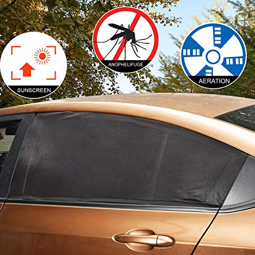 Car Window Shade for Baby 2PC Car Sun Shade Upgraded Universal Car Rear Side Window Breathable