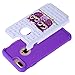 iPhone 7 Plus Case, SGM Hybrid Gel Rhinestone Bling Armor Defender Case For Apple iPhone 7 Plus (Purple (Owl))