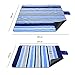 Michael Josh Large Outdoor Picnic Blanket, Water-Resistant Handy Mat Tote, Soft Fleece Material Camping Tote Mat Great for Beach Camping Travelling on Grass Sandproof (Blue, 59