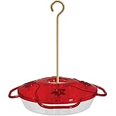 Aspects 367 Hummzinger Ultra Hummingbird Feeder, 12-Ounce,4 Feeding,Red