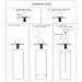 Sink Soap Dispenser Built in Hand Sink Pump 304 Stainless Steel - Brushed, Large Capacity 17 OZ Bottle, Countertop Thick Deck Installation, Well Built and Sturdy with a 5 Years Warranty
